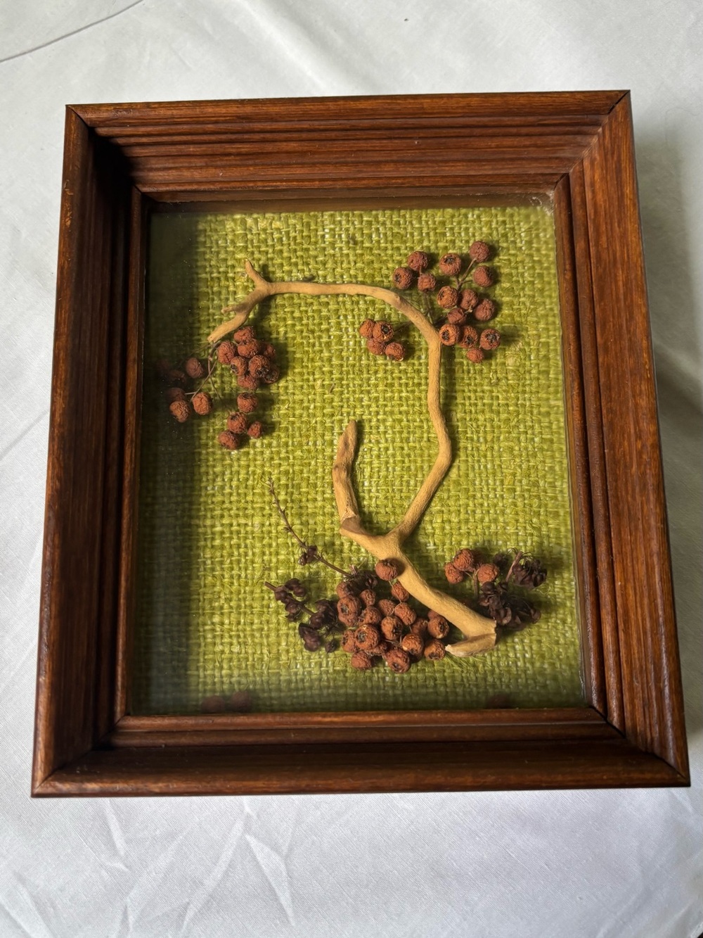 Vintage Wooden 1970’s Shadow Box (keep display or make your own) Folk Art